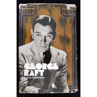 Scarface George Raft Signed 1974 Hardcover Book JSA Authenticated. Signed collectible book 
