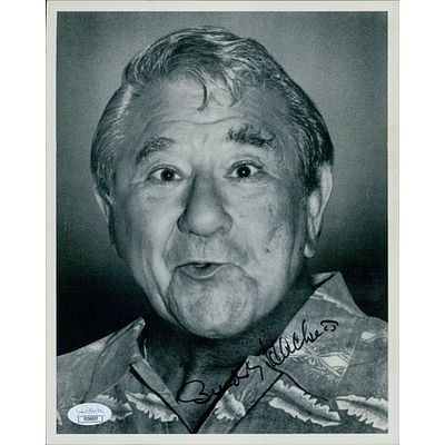 Herbie The Love Bug Comedian Buddy Hackett signed photo. JSA Authenticated. Comedian Buddy 