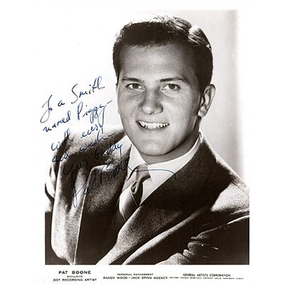 Journey to the Center of the Earth Pat Boone Signed 8x10 Glossy Photo JSA Authenticated. Signed 