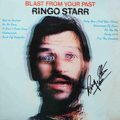 Ringo Starr signed Blast From Your Past album. 1975 Blast From Your Past album signed: Ringo Starr
