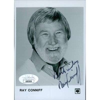Big Band Musician Ray Conniff Signed 3.5x5 Glossy Promo Photo JSA Authenticated. Signed Ray 