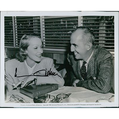 Destry Rides Again Marlene Dietrich Signed Original Still 8x10 Photo JSA Authenticated. Signed 