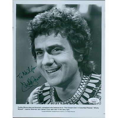 The Chosen One Dudley Moore signed photo. JSA Authenticated. Dudley Moore The Chosen One 8x10 