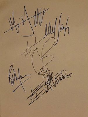 The Rolling Stones signature slip. The Rolling Stones 5.25 in. x 7.5 in. slip autographed by 