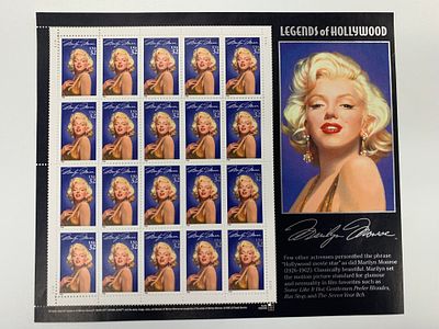 Marilyn Monroe Stamp Set. This is one of the all time classic stamp sets featuring 20 Marilyn 