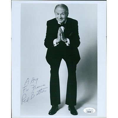 Red Buttons Signed 8x10 Glossy Photo JSA Authenticated. Signed Red Buttons 8x10 glossy photo in 