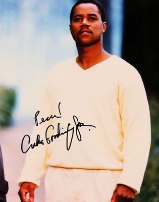Show Me the Money Cuba Gooding Jr. signed photo. 8 in. by 10 in. Photo autographed by Cuba 