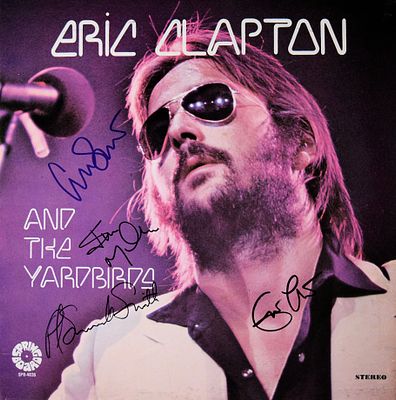 The Yardbirds signed Eric Clapton & The Yardbirds album. The Yardbirds 1972 Eric Clapton & The 