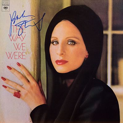 Barbra Streisand signed The Way We Were album. Barbra Streisand 1974 The Way We Were album 