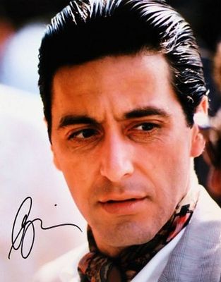 The Godfather Al Pacino signed portrait photo. 8 in. by 10 in. Portrait photo from "The 