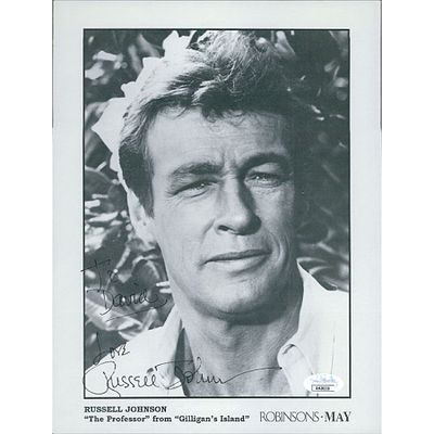 Gilligan's Island Russell Johnson Signed Photo JSA Authentic. Signed Russell Johnson Gilligan's 