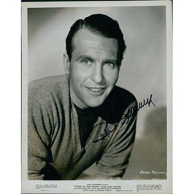 Guest In The House Ralph Bellamy signed 8x10 Original Still Photo JSA Authenticated. Signed 