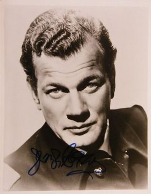 Citizen Kane Joseph Cotten signed portrait photo. 8 in. by 10 in. Black and white portrait photo 
