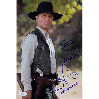 Appaloosa Ed Harris ]signed photo. JSA Authenticated. Ed Harris Appaloosa 8x12 glossy finish 