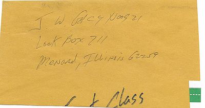 Killer Clown John Wayne Gacy Signed Envelope Fragment. Offered here is a John Wayne Gacy signed 