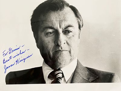 The Empire Strikes Back Boba Fett Voice Jason Wingreen signed photo. Jason Wingreen signed photo 