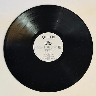 Queen The Game Album Promo Label