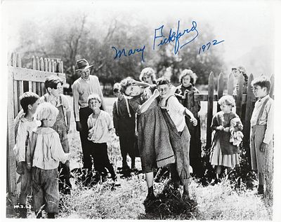 Pollyanna Mary Pickford signed photo. Mary Pickford signed photo. 8x10 inches