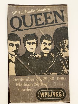 Queen 1980 Madison Square Garden Concert Ticket. Queen 09/28,29& 30 1980 Madison Square Garden 