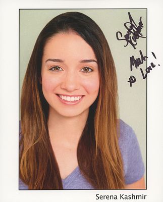 Deathwell Serena Kashmir signed photo. Serena Kashmir autographed 8x10 photo.