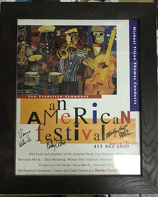Grateful Dead Signed San Francisco Symphony Poster. Grateful Dead signed San Francisco Symphony 