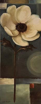 Lisa Audit Magnolia Floral Art Print. 8x20 inches.