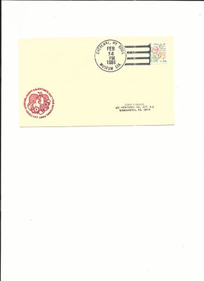 Happy Valentine's Day - First Day Cover - 1981 - Cheyenne, WY. Happy Valentine's Day - National 
