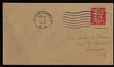 1930 Charleston South Carolina First Day Cover