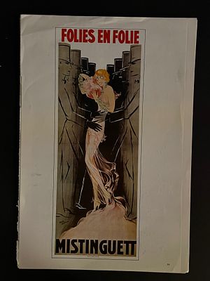 Paris France Follies Bergere Vintage Art Print
