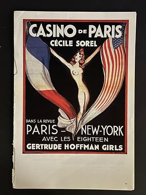 Paris France Follies Bergere Vintage Art Print