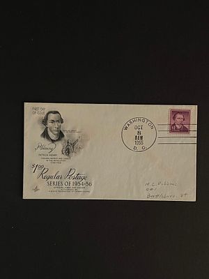 1955 Patrick Henry Washington DC First Day Cover