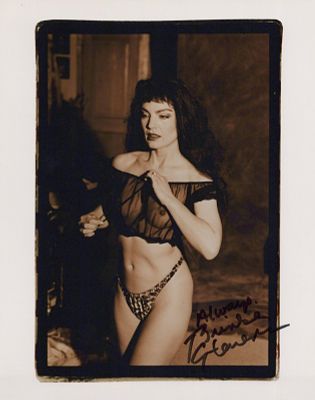 Brinke Stevens Signed Photo. B Movie scream queen. Starred in such classics as 'Haunting Fear'. 