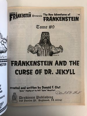 The New Adventures of Frankenstein Tome #9 Frankenstein and the Curse of Dr. Jekyll. 8x10 inches