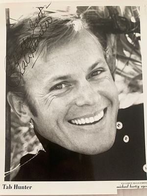 Damn Yankees Tab Hunter signed photo. 8 x 10 inches.