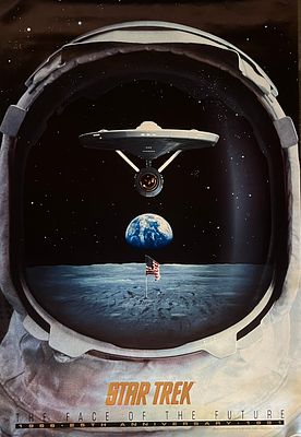Star Trek The Face of the Future 25th Anniversary 1966-1991 original movie poster. 27x41 inches 