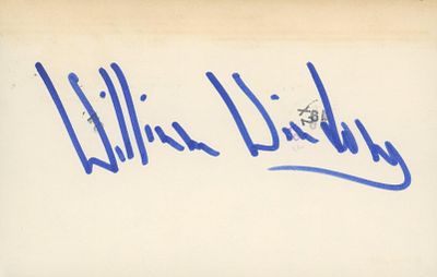Murder She Wrote William Windom signature cut. William Windom signature cut