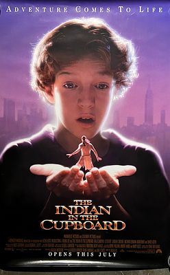 The Indian in the Cupboard 1995 original movie poster. The Indian in the Cupboard original movie 