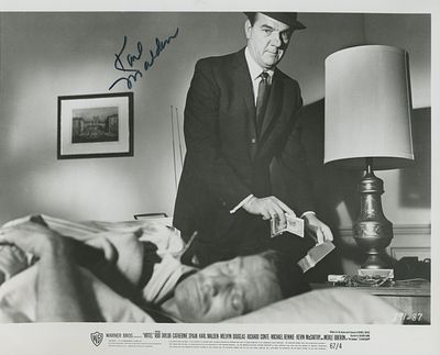 Hotel signed movie photo autographed by Karl Malden. 10x8 inches.