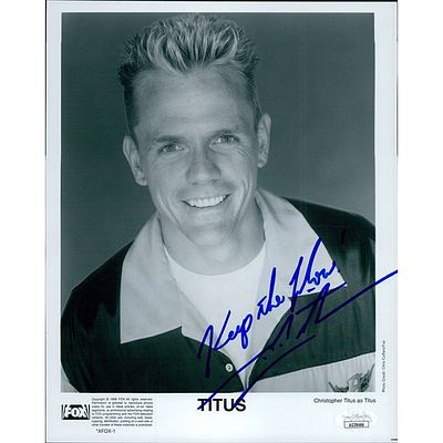 Actor Christopher Titus signed photo. JSA Authenticated. Actor Christopher Titus 8x10 glossy 