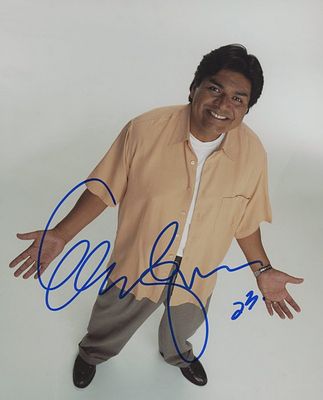 Comedian George Lopez signed photo. George Lopez signed photo. 8x10 inches