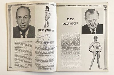 A Funny Thing Happened on the Way to the Forum cast signed program autographed by Jos&eacute; Ferrer 