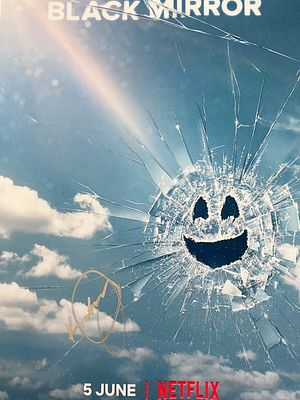 Black Mirror Daniel Kaluuya signed photo. Black Mirror signed photo autographed by Daniel 