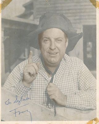 The Laramie Trail Smiley Burnette Frog signed photo. 8x10 inches. This item was signed at The 