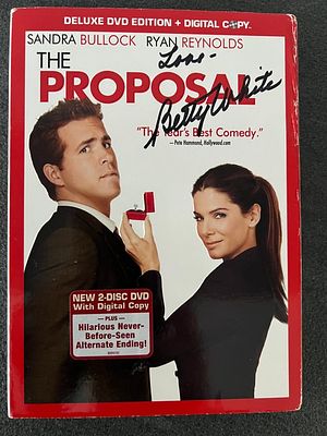 The Proposal Betty White signed DVD. The Proposal signed DVD autographed by Betty White.