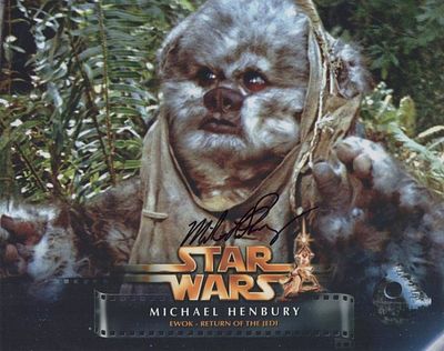 Star Wars Michael Henbury Signed Photo. (1958-2026) Actor who starred as 'Gringott's Goblin' in 