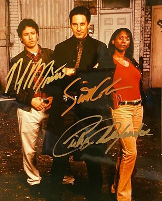 Street Time Scott Cohen, Rob Morrow, and Erika Alexander signed photo. Street Time signed photo 