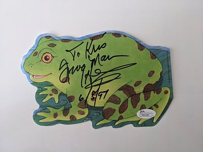 Frogman Clarence Henry signed frog print JSA. Clarence Henry signed frog print. JSA authenticated