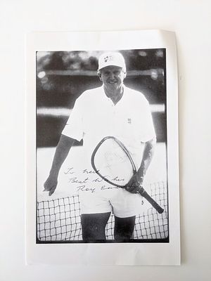 Australian Tennis Player Roy Emerson signed photo