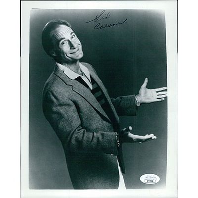 Comedian Sid Caesar Signed Photo JSA Authenticated. Signed Sid Caesar 8x10 glossy finish photo 