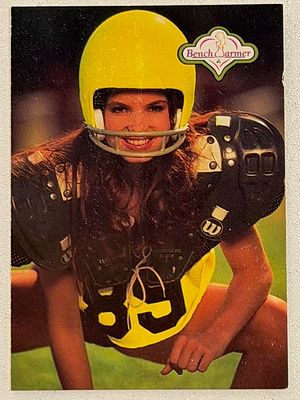 Alicia Rickter Bench Warmer Swimsuit Models 1992 Collector Card. Bench Warmers Swimsuit Models 
